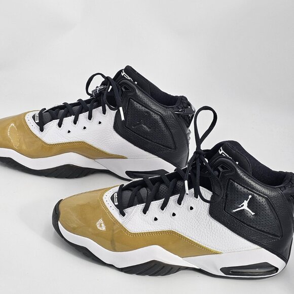 AIR JORDAN CT1603-100 WHITE/BLACK/GOLD B\'LOYAL MENS SNEAKER SIZE US 12 main image 4